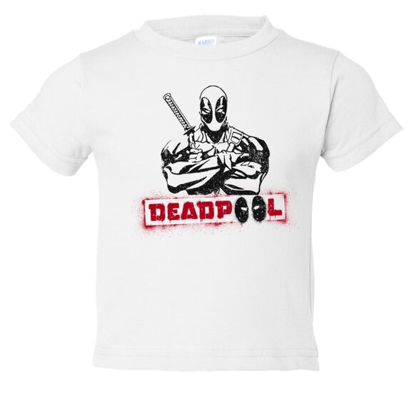 Deadpool Youth Toddler Tshirt Also Infant Newborn Tee - Super Hero Movie - Picture 1 of 7